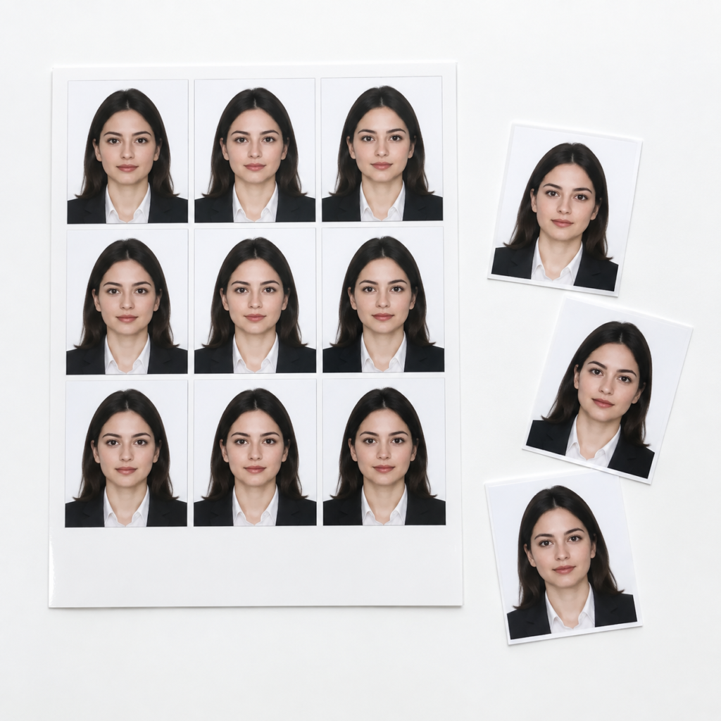 Professional passport-size photo printing service by Abacus Printers in Chenab Nagar.