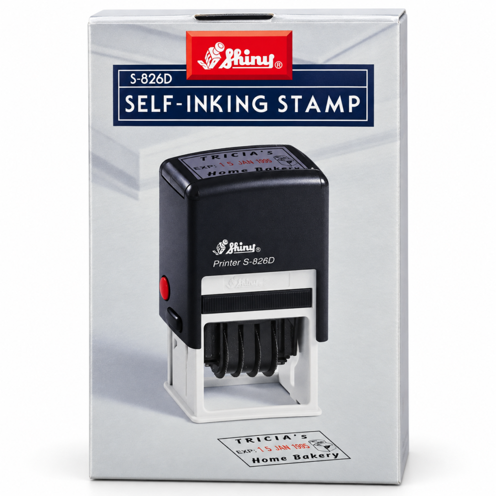 Shiny R-826D Self-Inking Date Stamp